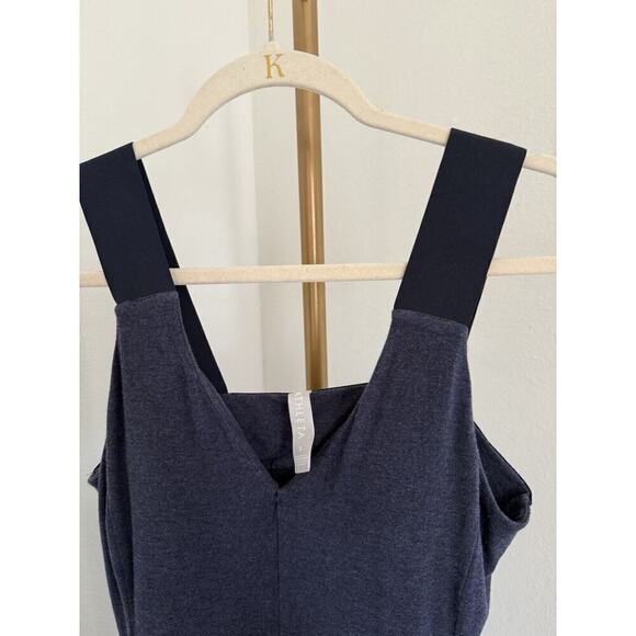 Athleta Santorini support dress Heather Navy built in bra top dress Size Small - Picture 3 of 5